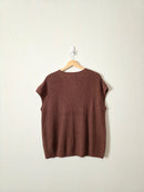 NEW Brown Boxy Knit Top (L)