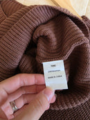 NEW Brown Boxy Knit Top (L)