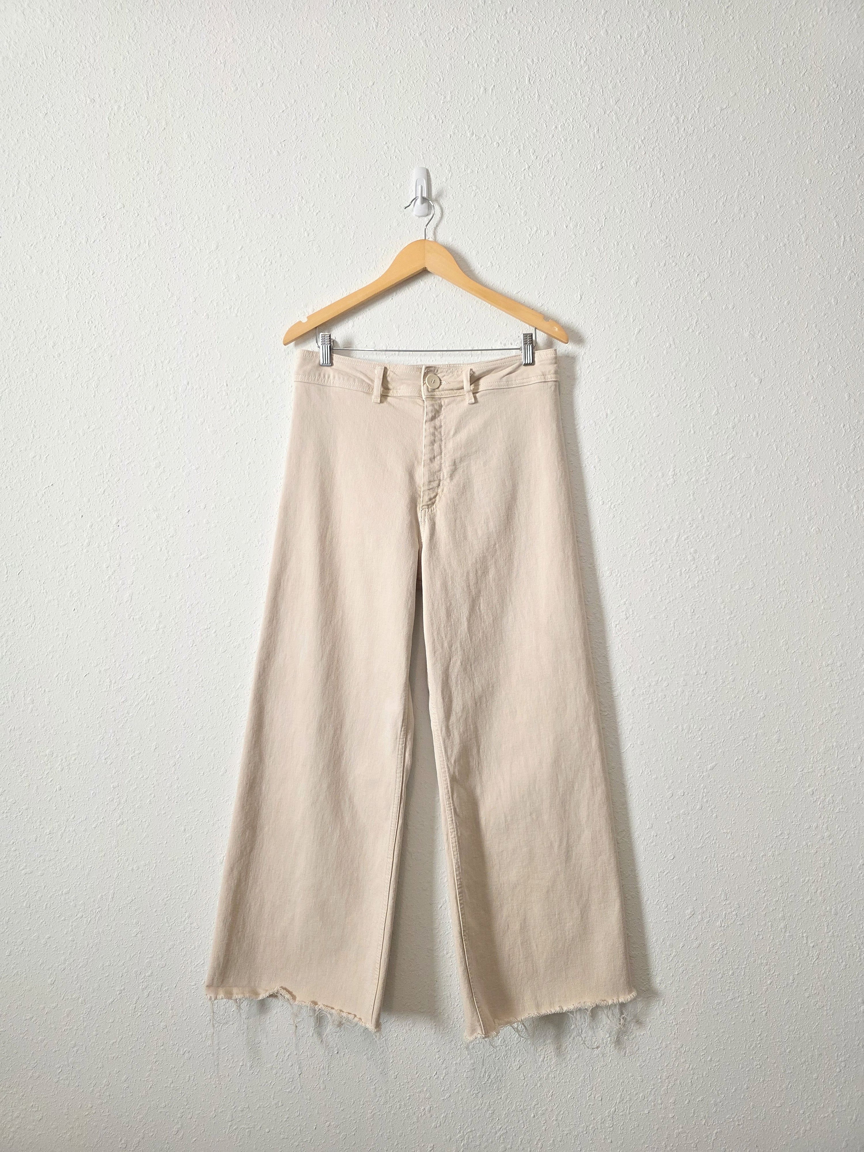 Zara Neutral Wide Leg Jeans (12)