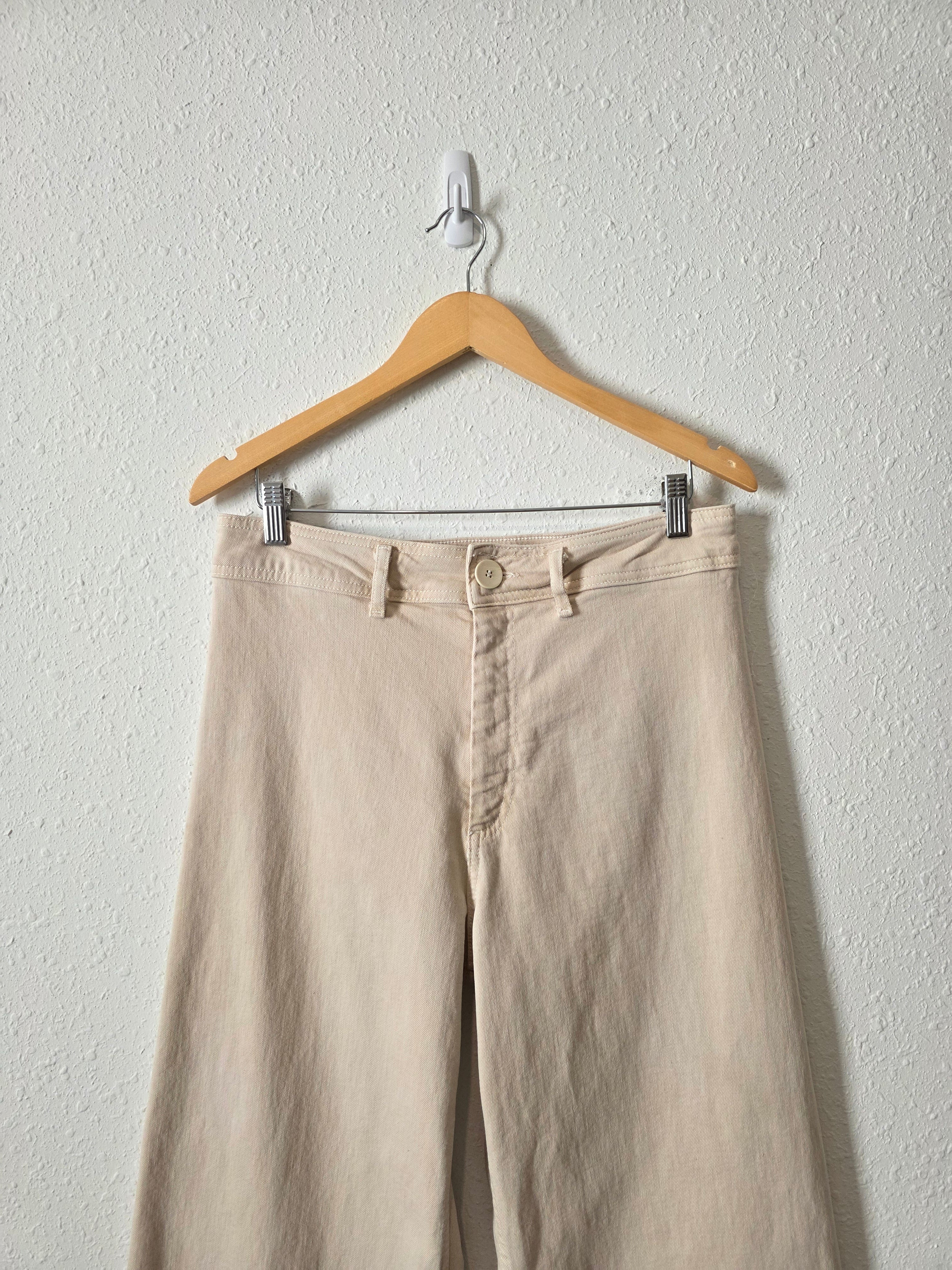 Zara Neutral Wide Leg Jeans (12)