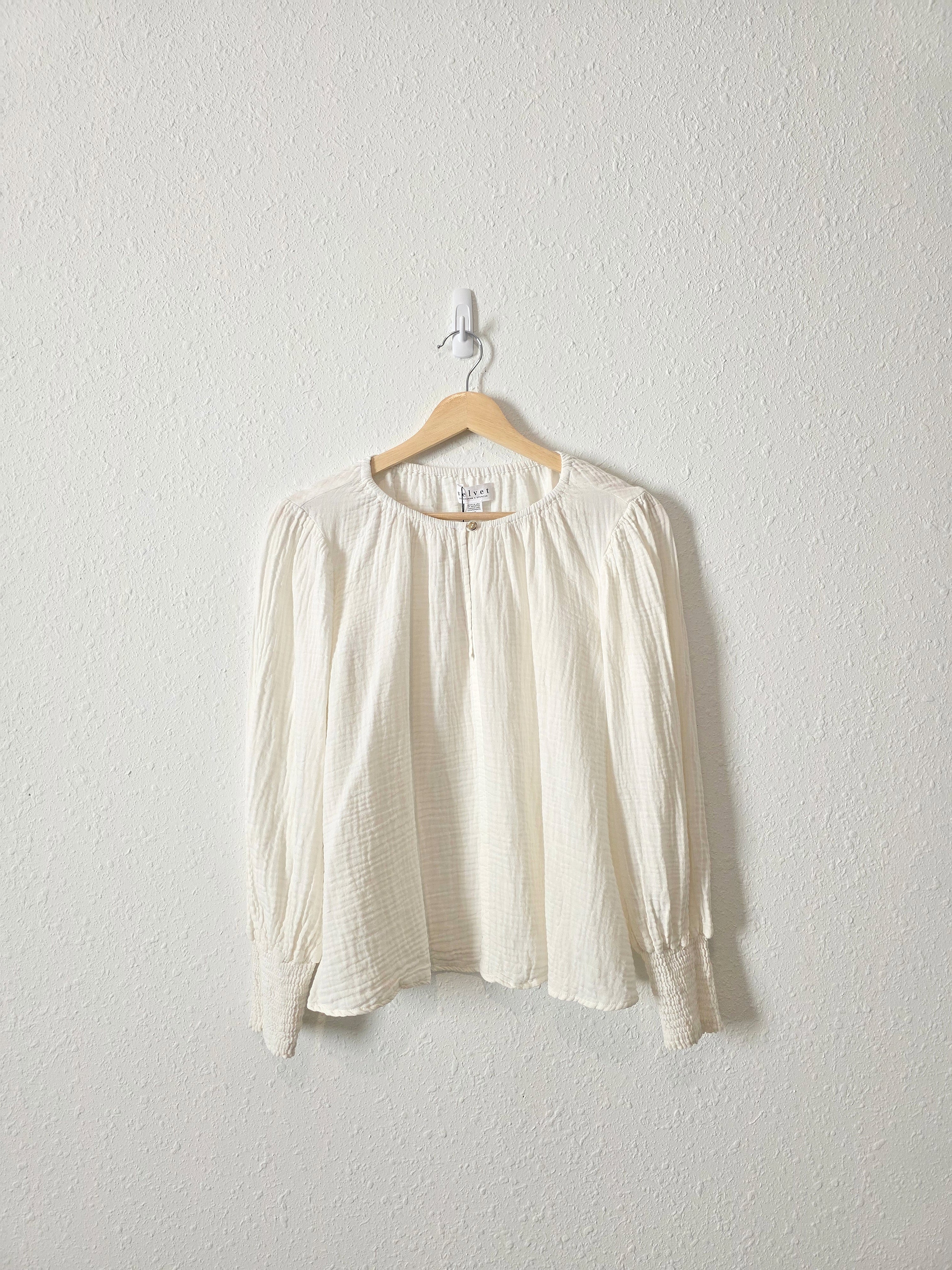 NEW Velvet Cotton Gauze Top (XS)