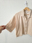 Bobbie Wren Gingham Button Up (S)