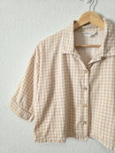 Bobbie Wren Gingham Button Up (S)