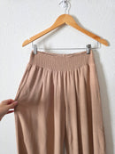 Wide Leg Linen Blend Pants (S)