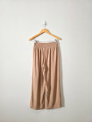 Wide Leg Linen Blend Pants (S)