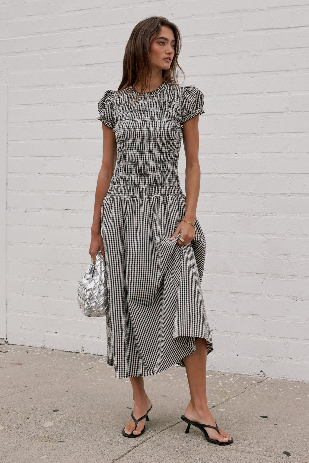 NEW Bohme Gingham Maxi Dress (M)