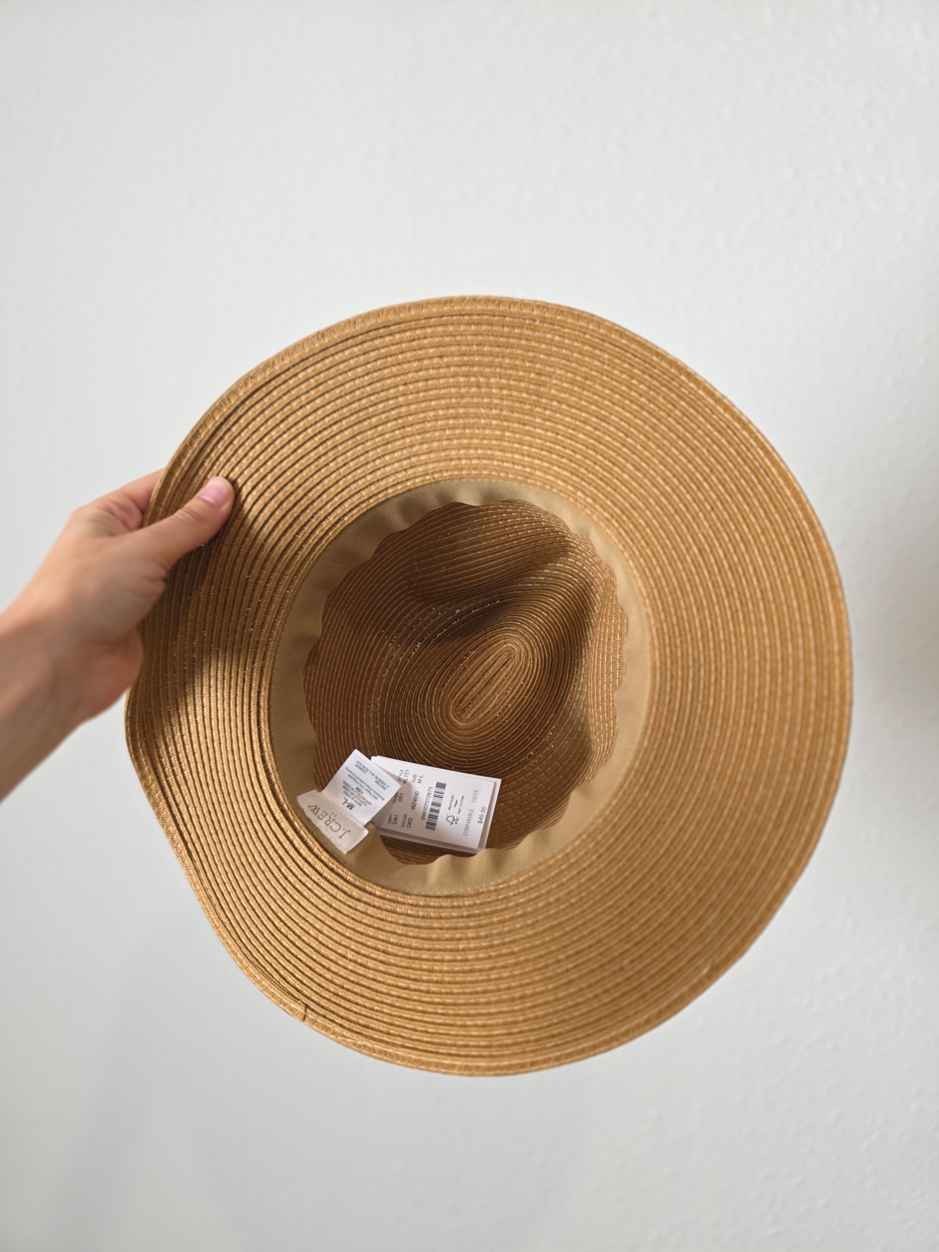 NEW J.Crew Packable Straw Hat (M/L)