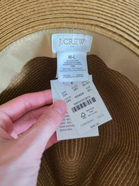 NEW J.Crew Packable Straw Hat (M/L)