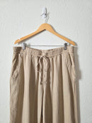 NEW Linen Wide Leg Pants (XL)