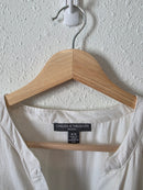 White Smocked Midi Dress (M)