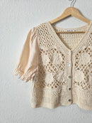 Another Love Floral Crochet Top (M)