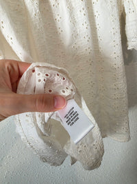 Floral Eyelet Cotton Blouse (M)
