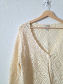 Vintage Crochet Knit Top (XL)