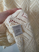 Vintage Crochet Knit Top (XL)