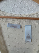 Vintage Tie Front Crochet Top (2X)