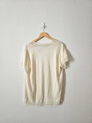 Vintage Tie Front Crochet Top (2X)