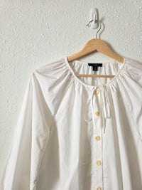J.Crew Cotton Puff Sleeve Blouse (S)