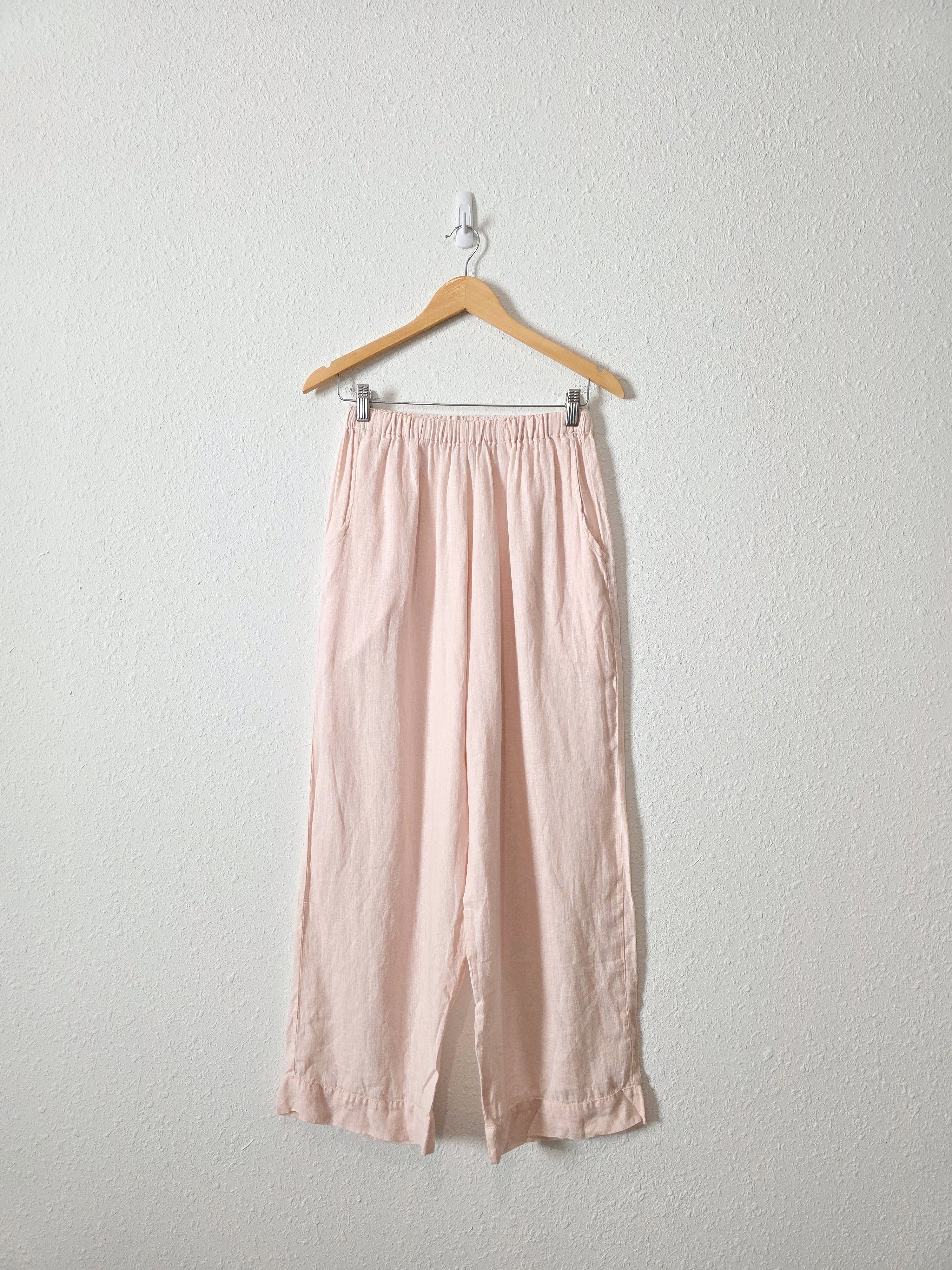 Flax Blush Linen Pants (S)