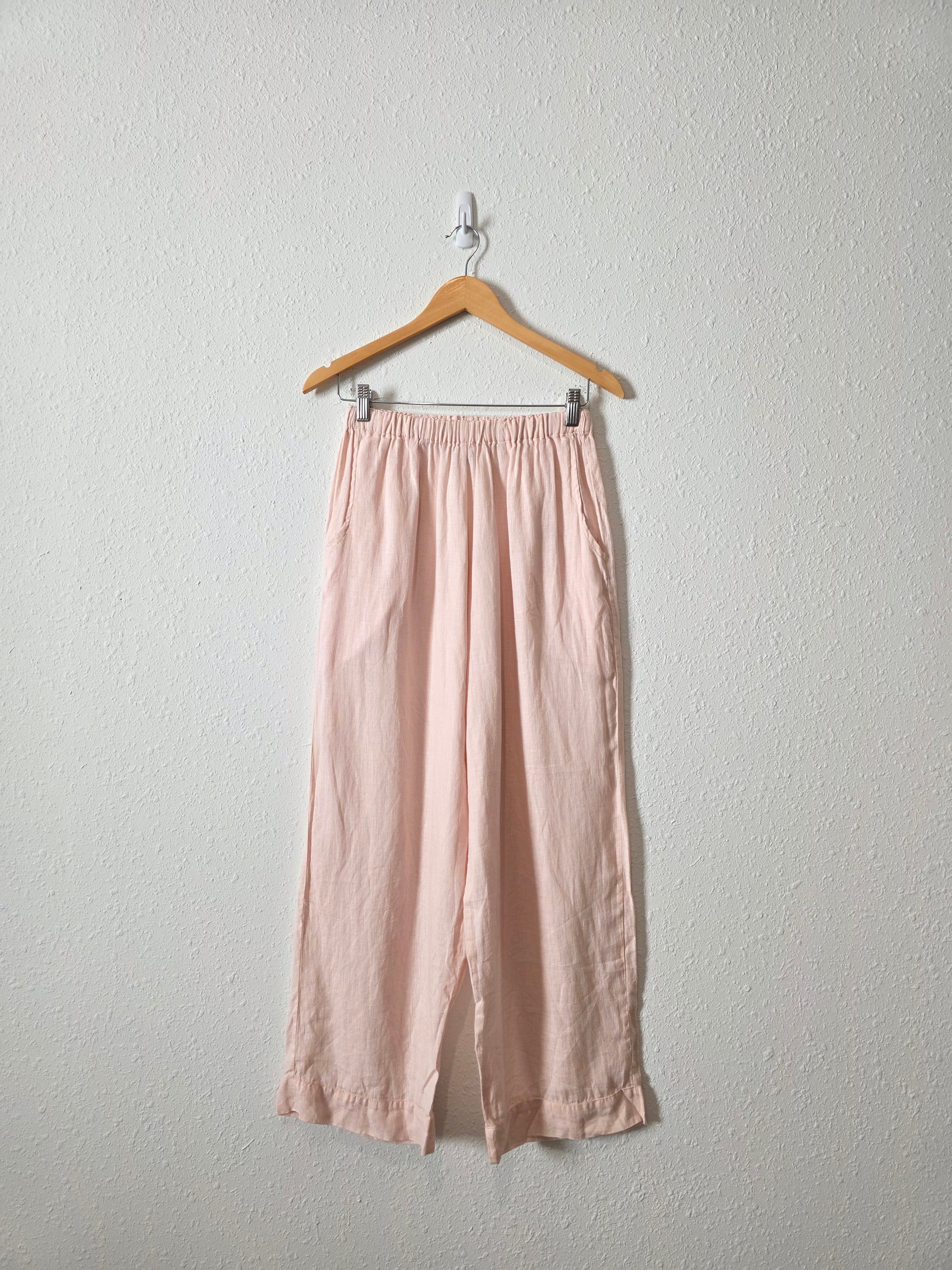 Flax Blush Linen Pants (S)