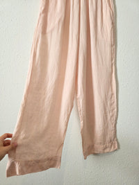 Flax Blush Linen Pants (S)