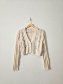 Zara Floral Embroidered Cardigan (S)