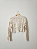 Zara Floral Embroidered Cardigan (S)