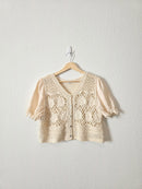 Another Love Floral Crochet Top (M)