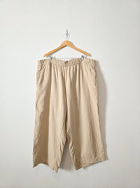 Neutral Gauze Wide Leg Pants (3X)