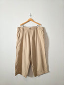 Neutral Gauze Wide Leg Pants (3X)