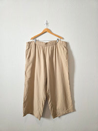 Neutral Gauze Wide Leg Pants (3X)