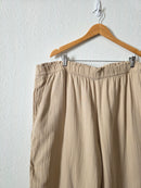 Neutral Gauze Wide Leg Pants (3X)
