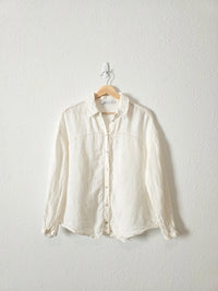 Zara Linen Button Up Shirt (S)