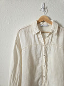 Zara Linen Button Up Shirt (S)