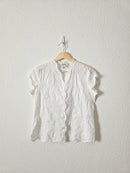 Vintage White Floral Top (4)
