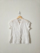 Vintage White Floral Top (4)
