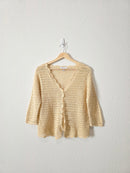 Vintage Crochet Knit Top (M)