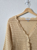 Vintage Crochet Knit Top (M)