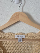 Vintage Crochet Knit Top (M)