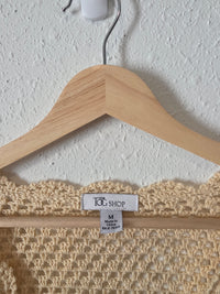 Vintage Crochet Knit Top (M)
