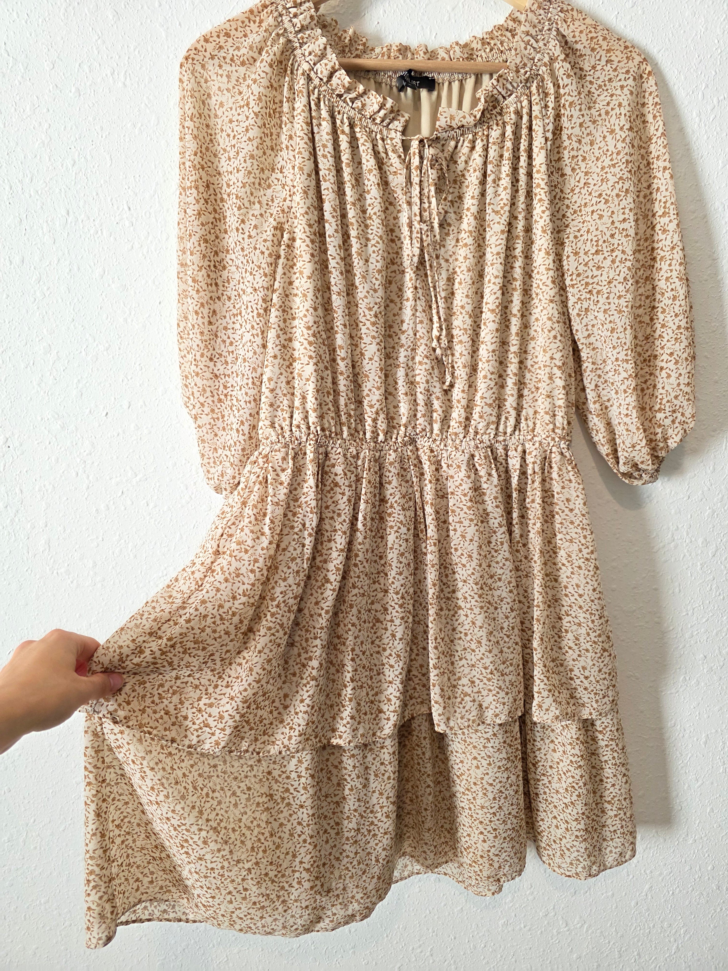Wishlist Brown Floral Dress (S)