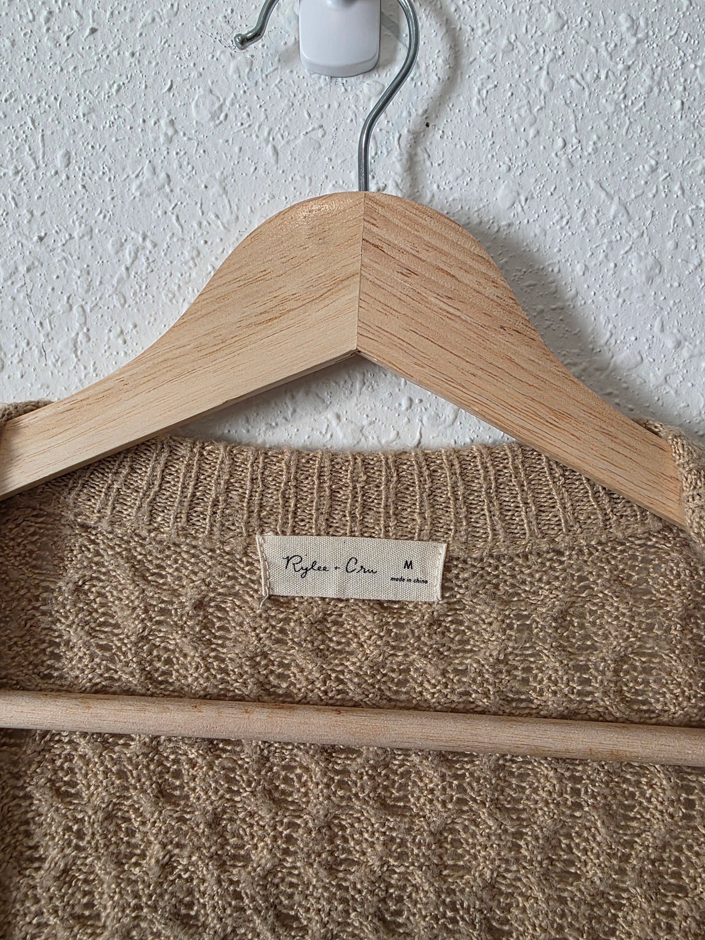 Rylee + Cru Textured Cardigan (M)