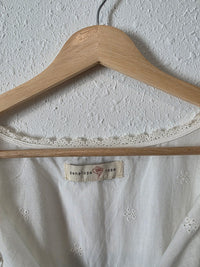 Floral Embroidered Babydoll Top (2X)