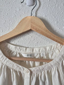Linen Blend Puff Sleeve Top (XL)
