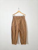 Banana Republic Brown Cord Barrel Pants (8)