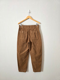 Banana Republic Brown Cord Barrel Pants (8)
