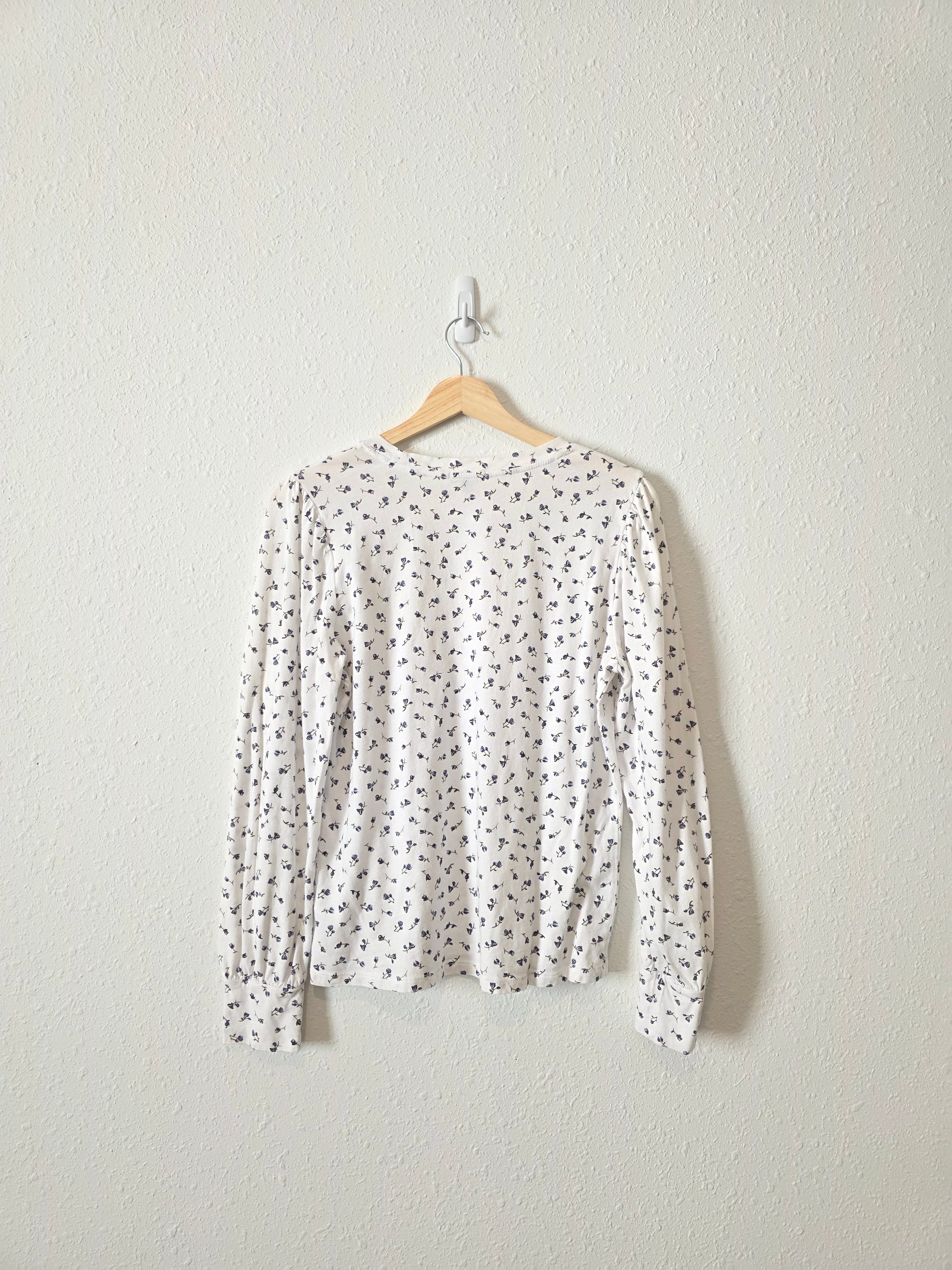 Rails Floral Puff Sleeve Tee (M)