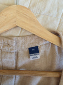Linen Blend Button Back Tank (XL)