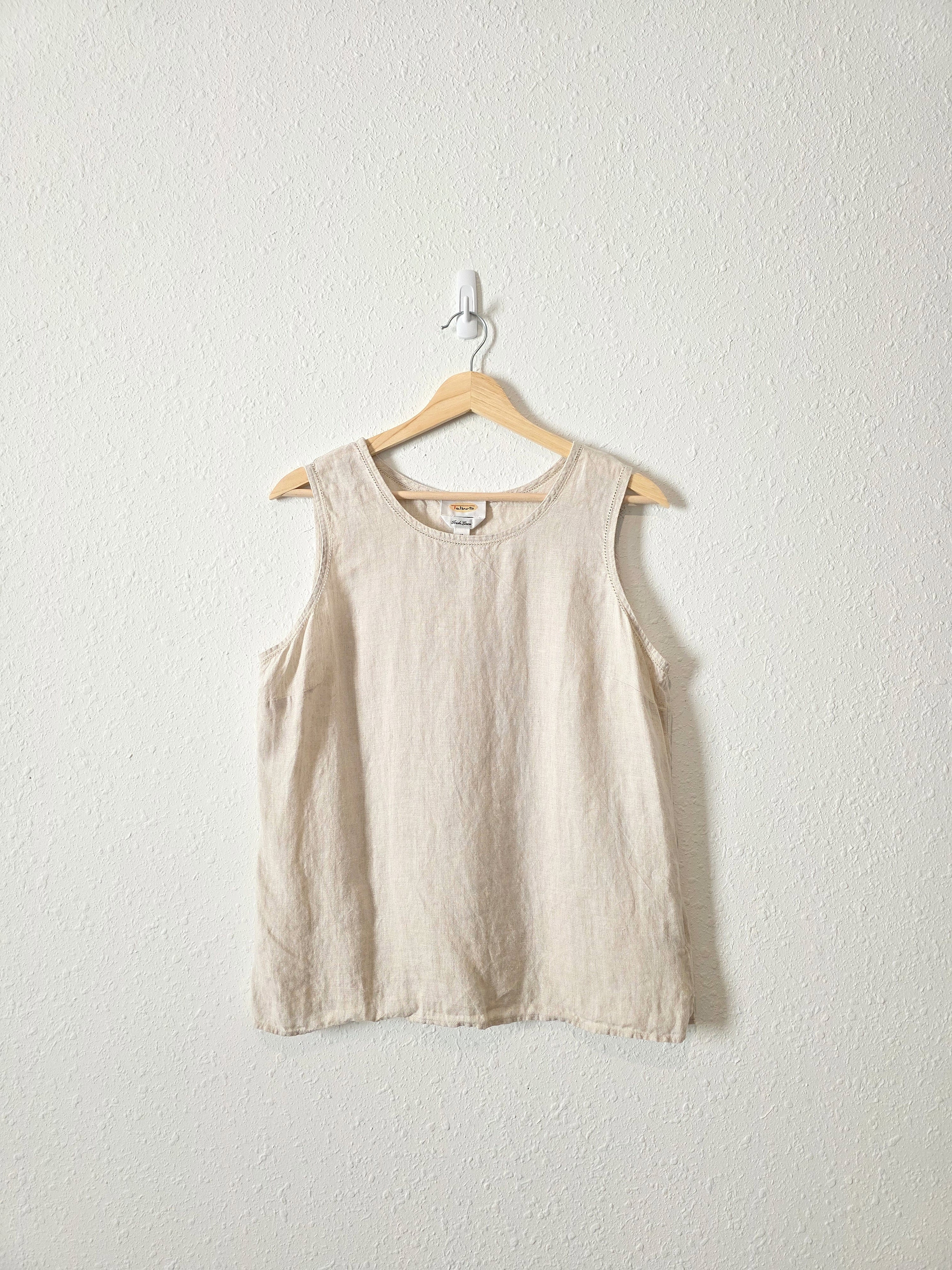 Vintage Irish Linen Tank (M/L)