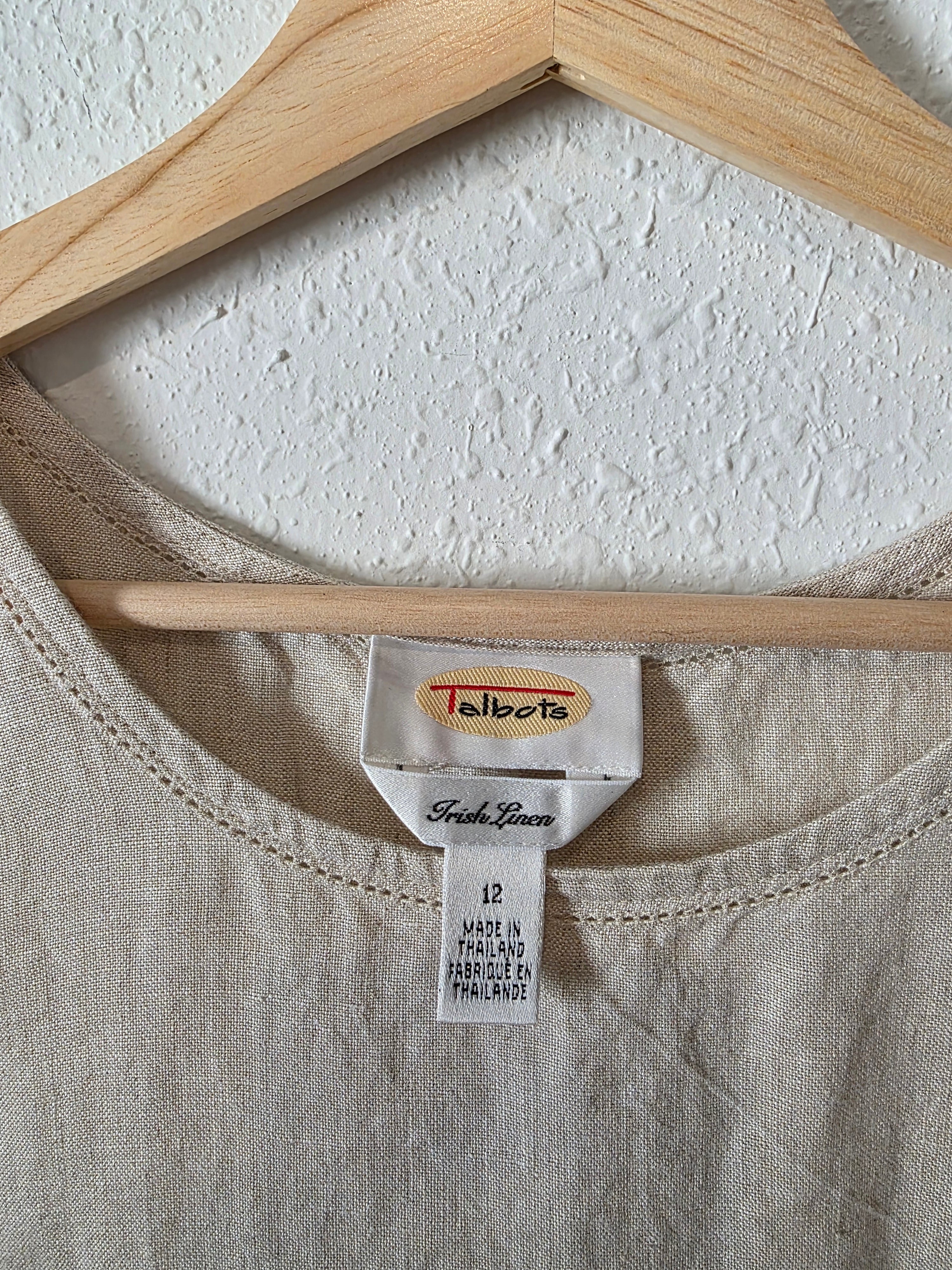 Vintage Irish Linen Tank (M/L)