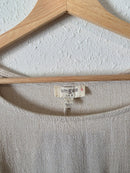 Umgee Oat Linen Cotton Top (L)